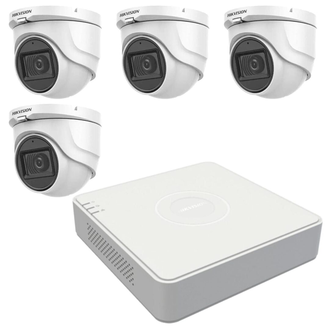 Sistem de supraveghere Hikvision 4 camere interior 5MP, lentila 2.8mm, IR 30m, audio integrat, DVR 4 Canale TurboHD Sistem de supraveghere Hikvision 4 camere interior 5MP, lentila 2.8mm, IR 30m, audio integrat, DVR 4 Canale TurboHD