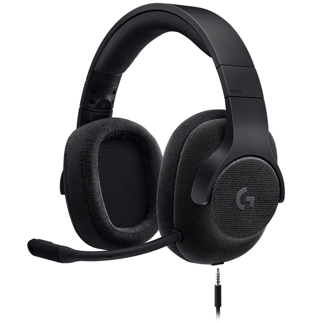Casti gaming cu microfon Logitech G433 surround 7.1, Rosu