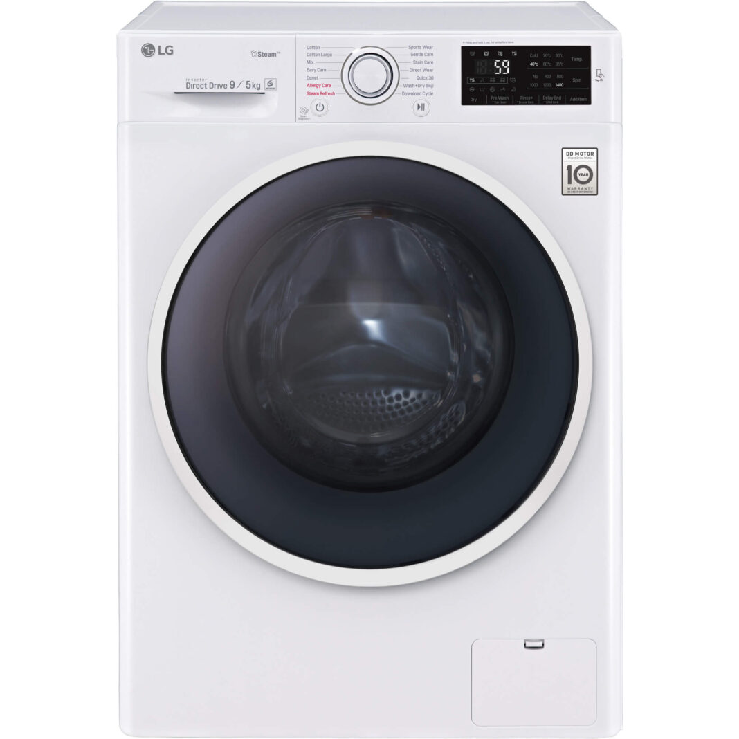 Masina de spalat rufe cu uscator LG F4J6VG0W, 9/5 kg, 1400 RPM, Clasa A