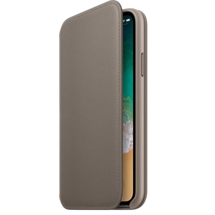 Husa Flip Cover Apple MQRY2ZM/A Folio pentru iPhone X, Crem Husa Flip Cover Apple MQRY2ZM/A Folio pentru iPhone X, Crem