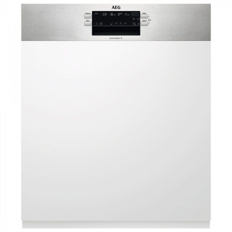 Masina de spalat vase semi-incorporabila AEG FEE53600ZM, 13 seturi, 5 programe, Clasa D, (clasificare energetica veche Clasa A+++)