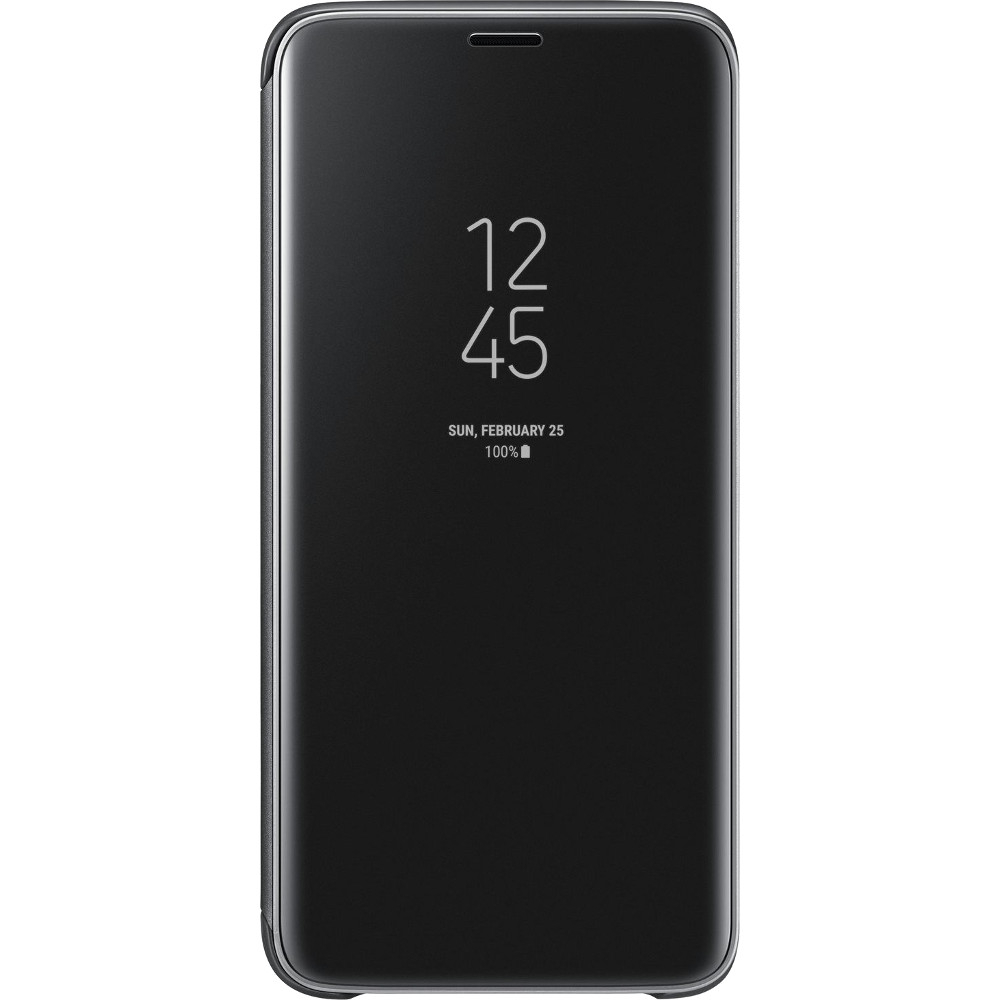 Husa Clear View Stand Cover Samsung pentru Galaxy S9, Auriu Husa Clear View Stand Cover Samsung pentru Galaxy S9, Auriu