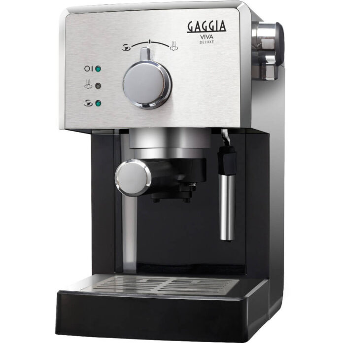 Espressor manual Gaggia Viva Deluxe, 1025 W, 1 L, 15 bar, Argintiu Espressor manual Gaggia Viva Deluxe, 1025 W, 1 L, 15 bar, Argintiu