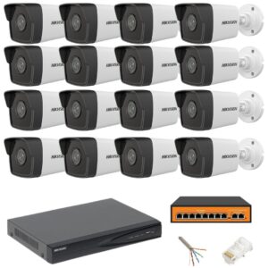 Sistem supraveghere 16 camere Hikvision IP 4MP NVR 4K 16 canale 8MP accesorii Sistem supraveghere 16 camere Hikvision IP 4MP NVR 4K 16 canale 8MP accesorii