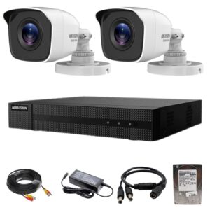 Sistem supraveghere Hikvision TurboHD HiWatch 2 camere 2MP IR 20m lentila 2.8mm DVR Turbo HD, 4 canale, cu accesorii HDD 500GB Sistem supraveghere Hikvision TurboHD HiWatch 2 camere 2MP IR 20m lentila 2.8mm DVR Turbo HD, 4 canale, cu accesorii HDD 500GB