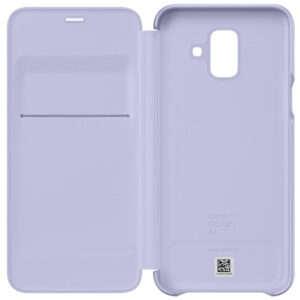 Husa Flip Wallet Samsung pentru Galaxy A6 2018, Liliac Husa Flip Wallet Samsung pentru Galaxy A6 2018, Liliac