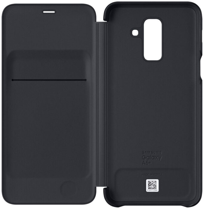 Husa Flip Wallet Samsung pentru Galaxy A6 Plus 2018, Auriu Husa Flip Wallet Samsung pentru Galaxy A6 Plus 2018, Auriu