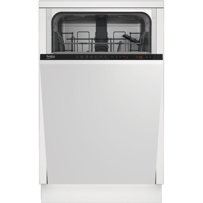 Masina de spalat vase slim incorporabila Beko DIS25010, 10 seturi, 5 programe, Clasa A+ Masina de spalat vase slim incorporabila Beko DIS25010, 10 seturi, 5 programe, Clasa A+