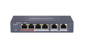 Switch 4 porturi Unmanaged POE Hikvision DS-3E0106P-E-M Switch 4 porturi Unmanaged POE Hikvision DS-3E0106P-E-M