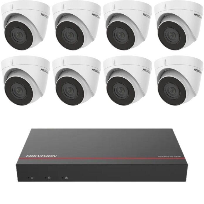 Sistem supraveghere Hikvision 8 camere IP 2MP IR 30M NVR 8 canale PoE SSD 1TB preinstalat Sistem supraveghere Hikvision 8 camere IP 2MP IR 30M NVR 8 canale PoE SSD 1TB preinstalat