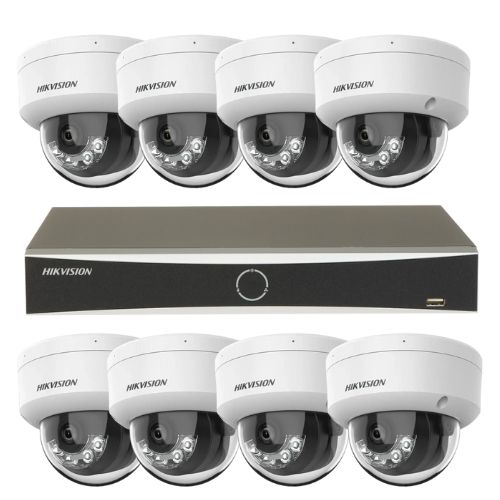 Sistem supraveghere IP Hikvision 8 camere 4K IR 30m lumina alba 30m lentila 2.8mm microfon, NVR 8 canale PoE 12MP AcuSense Sistem supraveghere IP Hikvision 8 camere 4K IR 30m lumina alba 30m lentila 2.8mm microfon, NVR 8 canale PoE 12MP AcuSense