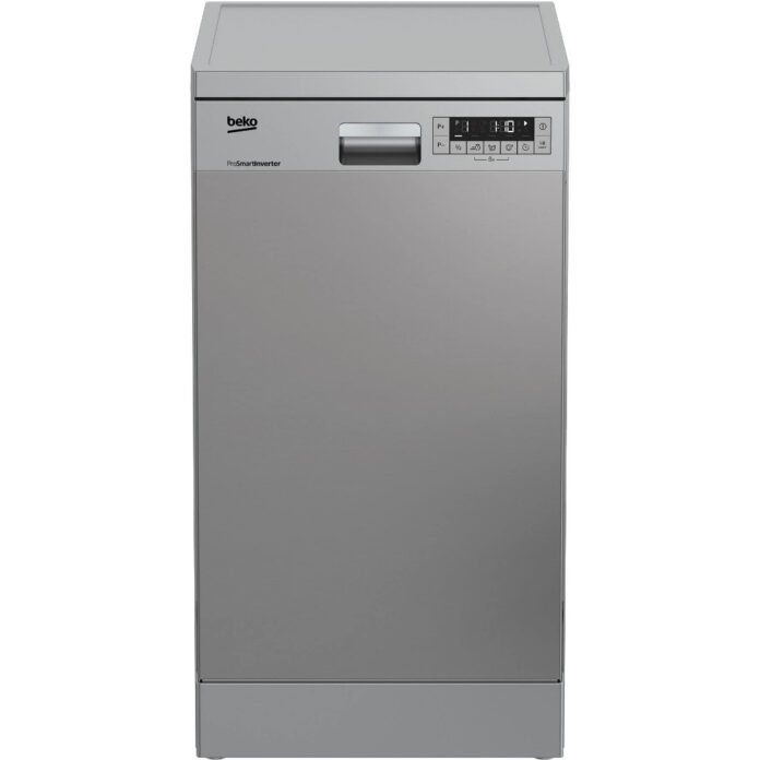 Masina de spalat vase slim Beko DFS26024X, 10 seturi, 6 programe, Clasa E, (clasificare energetica veche Clasa A++) Masina de spalat vase slim Beko DFS26024X, 10 seturi, 6 programe, Clasa E, (clasificare energetica veche Clasa A++)