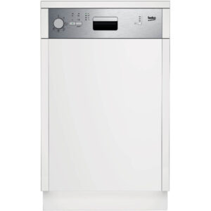 Masina de spalat vase slim semi-incorporabila Beko DSS05011X, 10 seturi, 5 programe, Clasa A+ Masina de spalat vase slim semi-incorporabila Beko DSS05011X, 10 seturi, 5 programe, Clasa A+