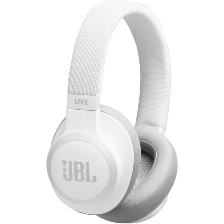 Casti audio Over-Ear JBL Live 650BTNC, Bluetooth, Noise Cancelling, Alb