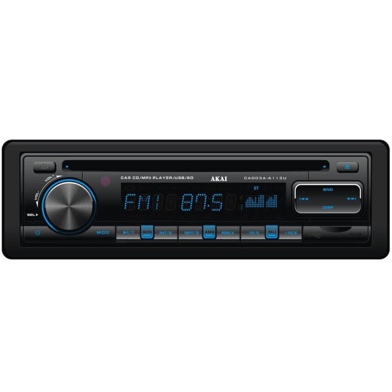 Media Player Auto Akai CA003A-6113U, 4 x 35W, USB, AUX