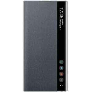Husa Clear View Cover Samsung pentru Galaxy Note 10, Negru Husa Clear View Cover Samsung pentru Galaxy Note 10, Negru