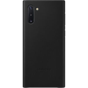 Husa de protectie Samsung Leather pentru Galaxy Note 10, Negru Husa de protectie Samsung Leather pentru Galaxy Note 10, Negru