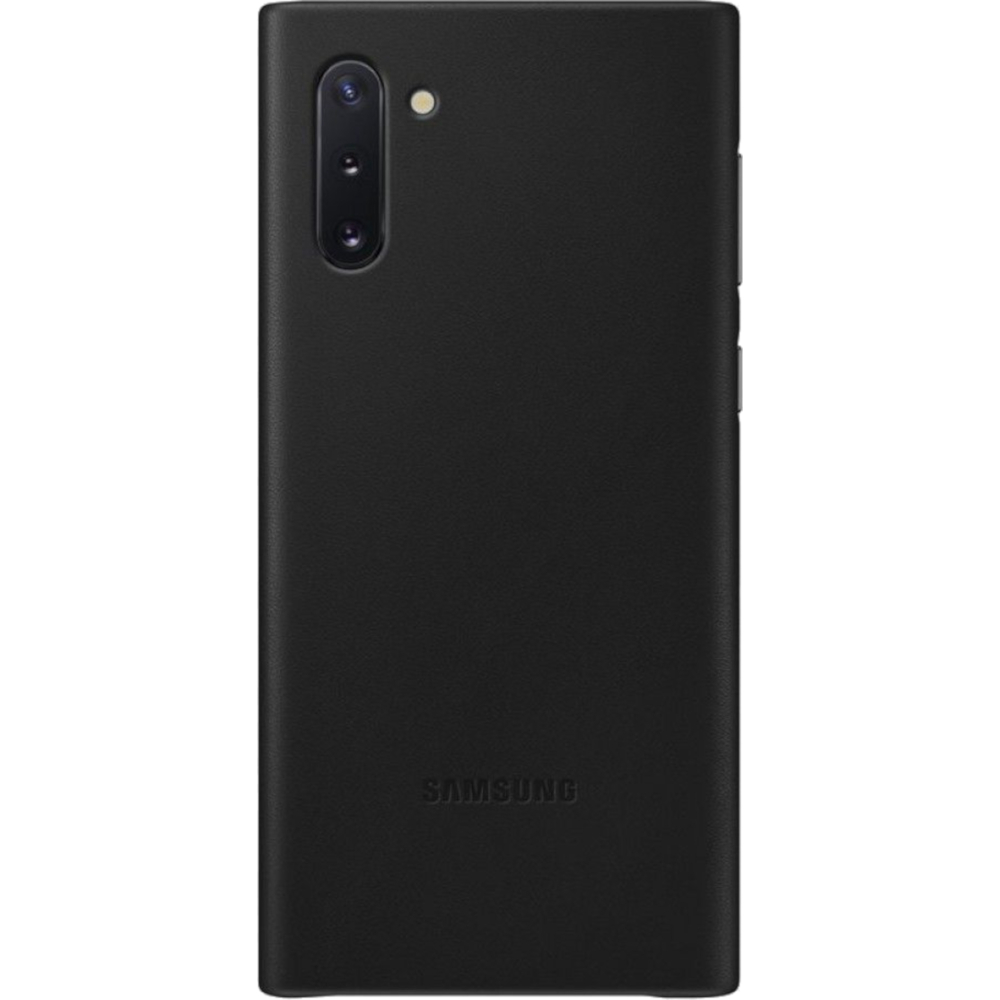 Husa de protectie Samsung Leather pentru Galaxy Note 10, Negru Husa de protectie Samsung Leather pentru Galaxy Note 10, Negru