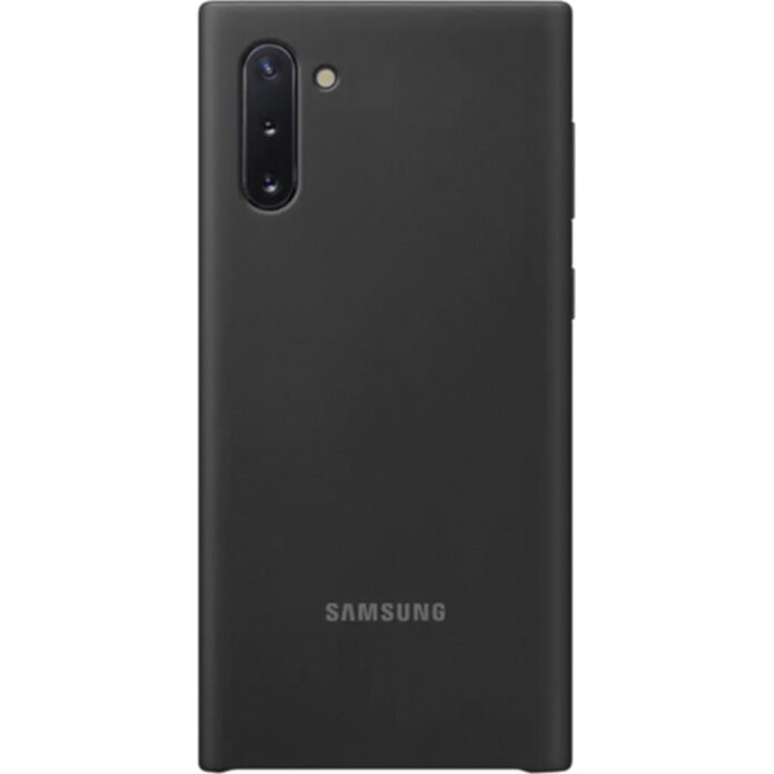 Husa de protectie Samsung Silicone pentru Galaxy Note 10, Negru Husa de protectie Samsung Silicone pentru Galaxy Note 10, Negru