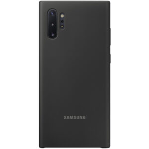 Husa de protectie Samsung Silicone pentru Galaxy Note 10+, Negru Husa de protectie Samsung Silicone pentru Galaxy Note 10+, Negru