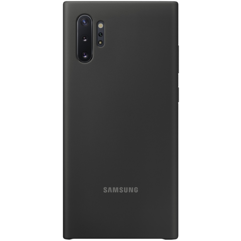 Husa de protectie Samsung Silicone pentru Galaxy Note 10+, Negru Husa de protectie Samsung Silicone pentru Galaxy Note 10+, Negru