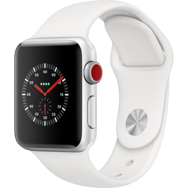 Apple Watch Series 3 GPS + Cellular, 38mm, Space Grey, Aluminium Case, Black Sport Band