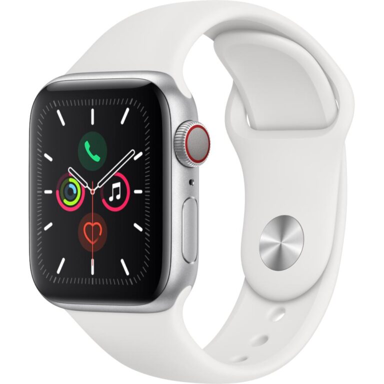 Apple Watch Series 5 GPS + Cellular, 40mm, Space Grey, Aluminium Case, Black Sport Band