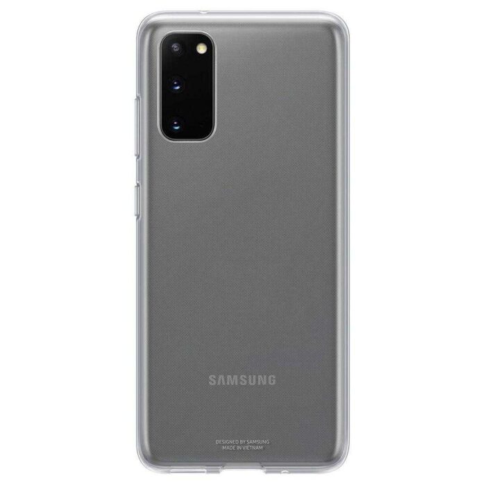 Husa de protectie Samsung Clear Cover pentru Galaxy S20, Transparent Husa de protectie Samsung Clear Cover pentru Galaxy S20, Transparent