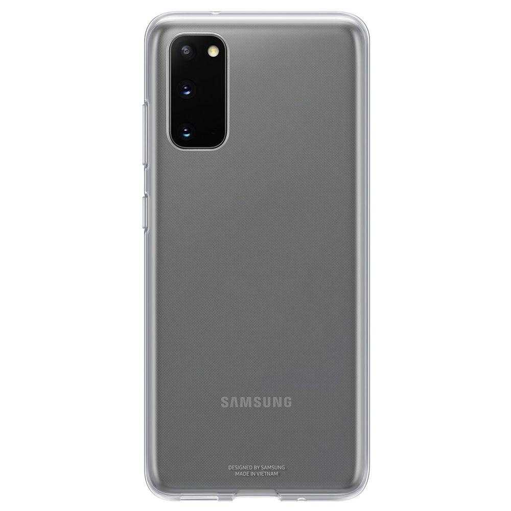 Husa de protectie Samsung Clear Cover pentru Galaxy S20, Transparent Husa de protectie Samsung Clear Cover pentru Galaxy S20, Transparent