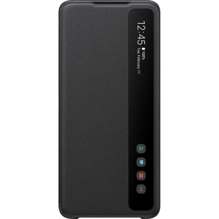 Husa de protectie Samsung Clear View Cover pentru Galaxy S20 Ultra, Negru Husa de protectie Samsung Clear View Cover pentru Galaxy S20 Ultra, Negru