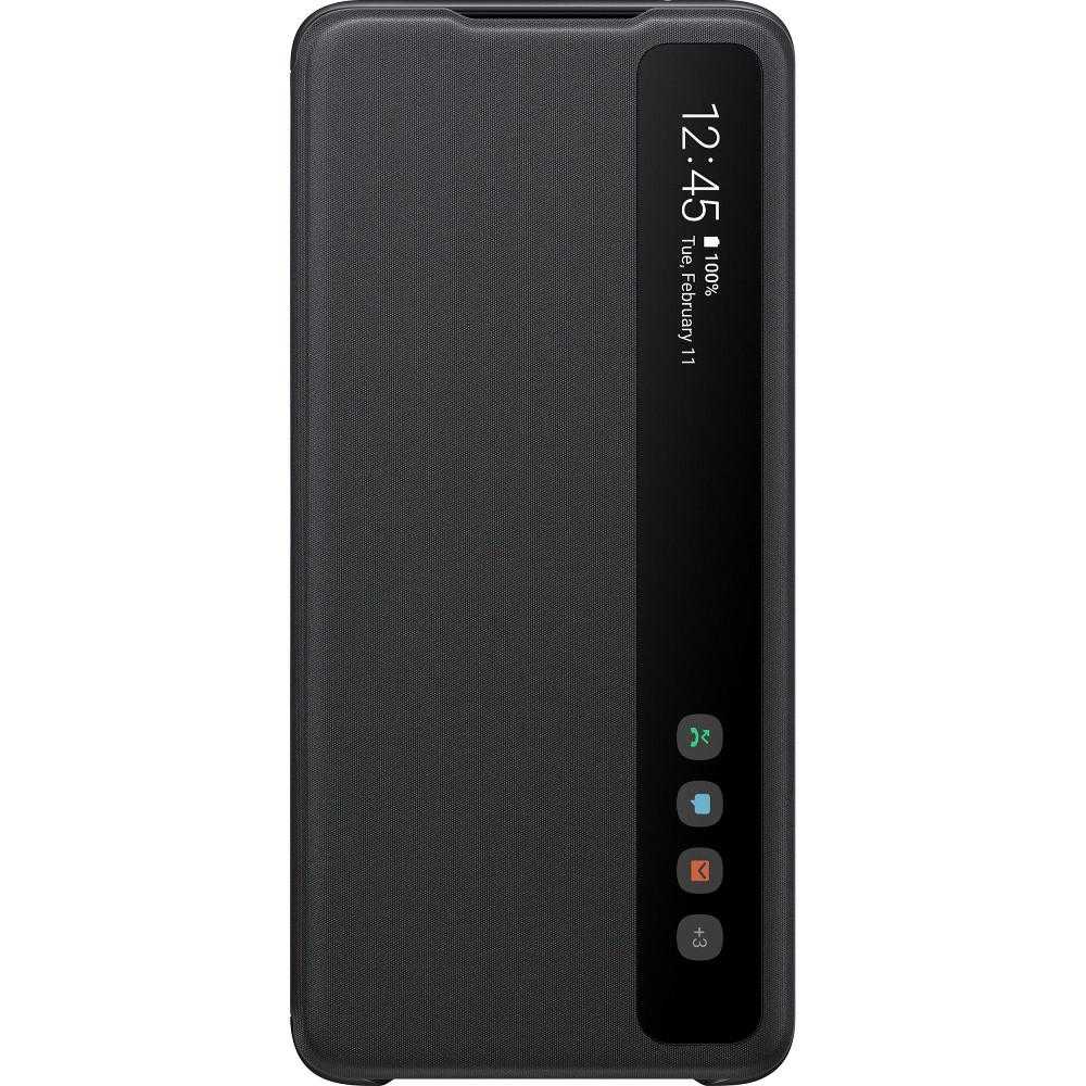 Husa de protectie Samsung Clear View Cover pentru Galaxy S20 Ultra, Negru Husa de protectie Samsung Clear View Cover pentru Galaxy S20 Ultra, Negru