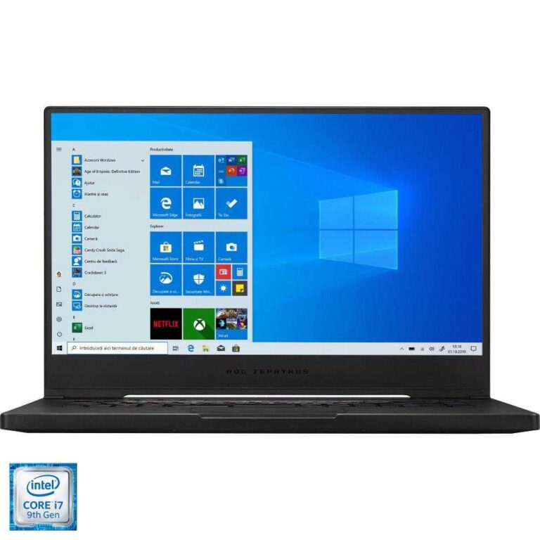 Laptop Gaming Asus ROG Zephyrus S GX502GW-AZ059T, Intel® Core&trade; i7-9750H, 32GB DDR4, SSD 512GB, nVidia GeForce RTX 2070 8GB, Windows 10 Home