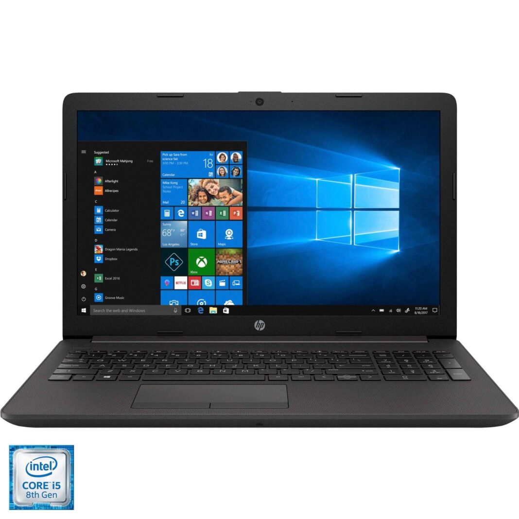 Laptop HP 250 G7, Intel® Core&trade; i5-8265U, 8GB DDR4, SSD 256GB, Intel® UHD Graphics, Windows 10 Pro