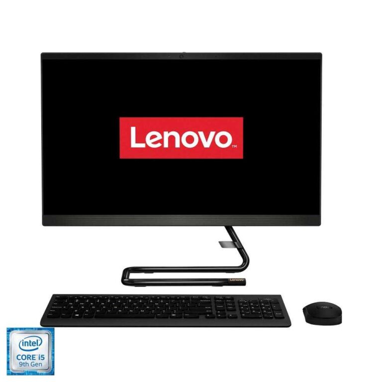 Sistem Desktop PC All-In-One Lenovo IdeaCentre A340-22ICK, Intel® Core&trade; i5-9400T, 4GB DDR4, HDD 1TB, Intel® UHD Graphics, Free DOS