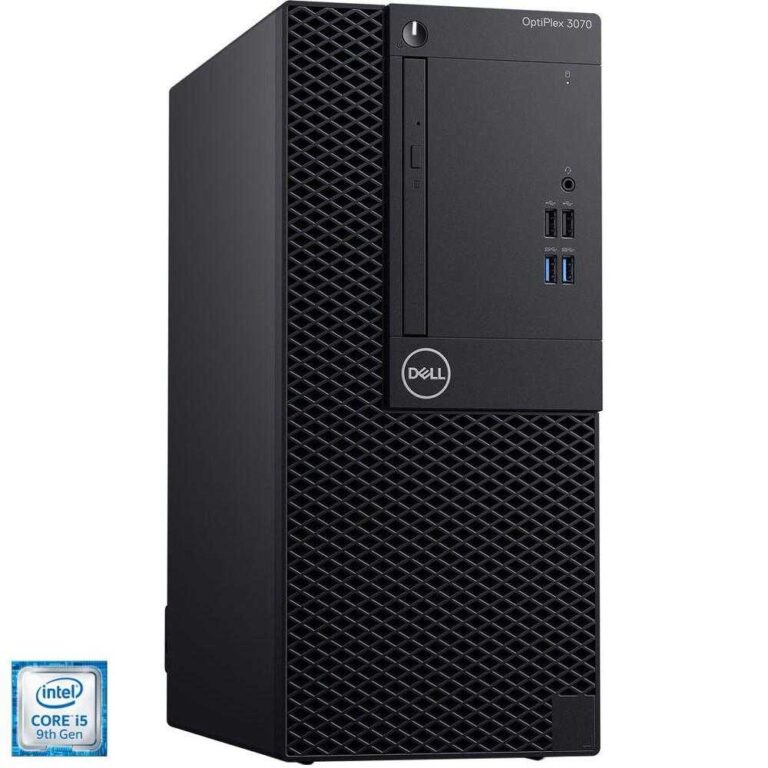 Sistem Desktop PC Dell OptiPlex 3070 MT, Intel® Core&trade; i5-9500, 8GB DDR4, SSD 256GB, Intel® UHD Graphics, Windows 10 Pro