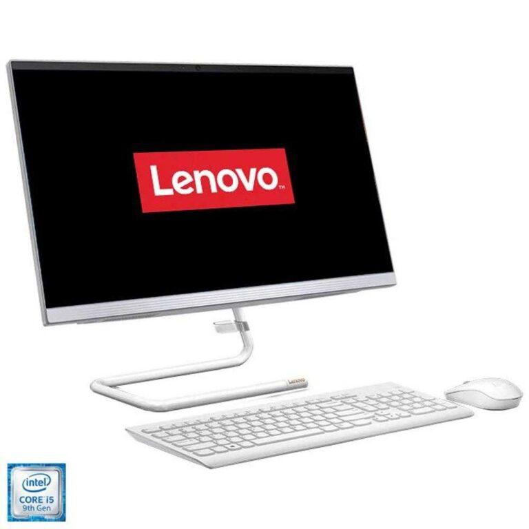 Sistem Desktop PC All-In-One Lenovo IdeaCentre A340-24ICK, Intel® Core&trade; i5-9400T, 4GB DDR4, HDD 1TB + SSD 128GB, Intel® UHD Graphics, Free DOS