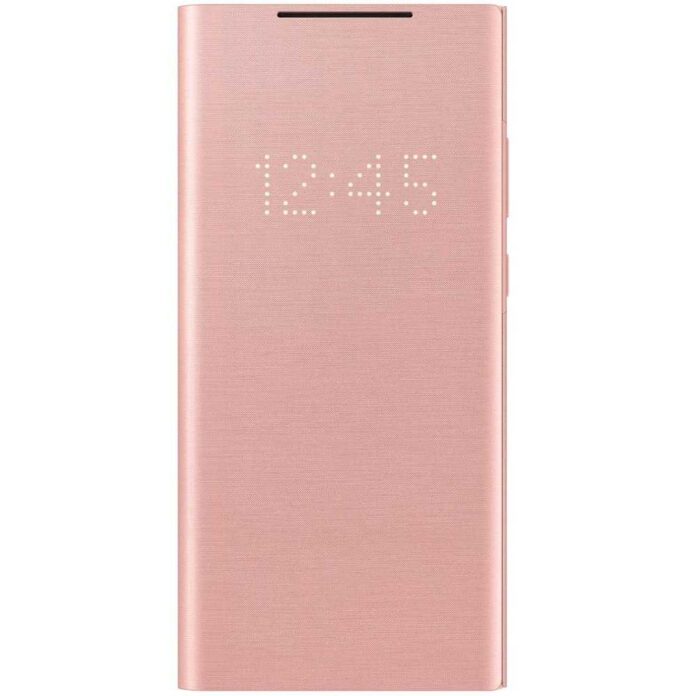 Husa LED View Cover Samsung pentru Galaxy Note 20, Copper Brown Husa LED View Cover Samsung pentru Galaxy Note 20, Copper Brown