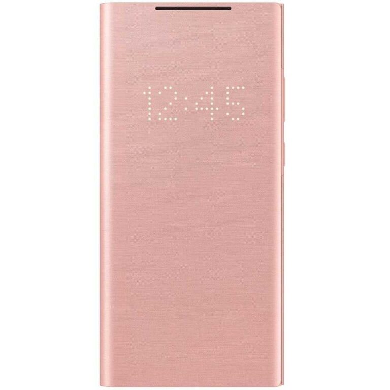 Husa LED View Cover Samsung pentru Galaxy Note 20, Copper Brown
