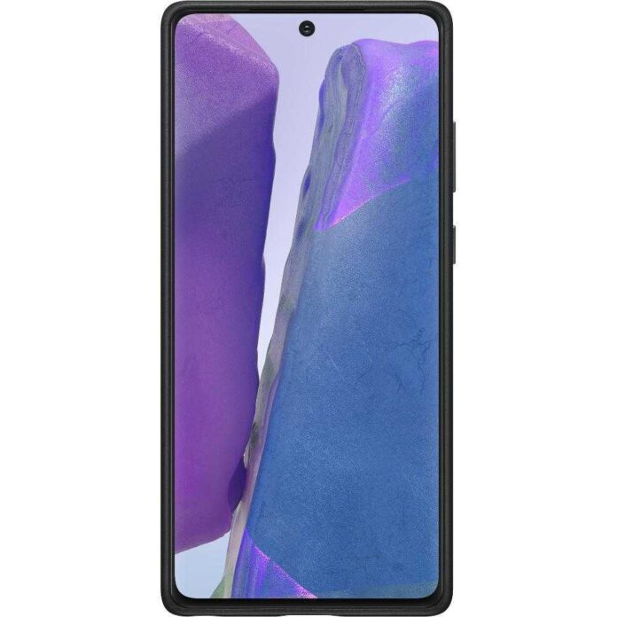 Husa Leather Cover Samsung pentru Galaxy Note 20, Negru Husa Leather Cover Samsung pentru Galaxy Note 20, Negru
