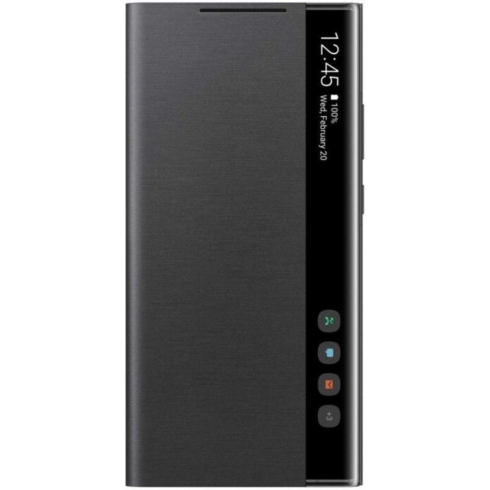 Husa Clear View Cover Samsung pentru Galaxy Note 20 Ultra, Negru Husa Clear View Cover Samsung pentru Galaxy Note 20 Ultra, Negru