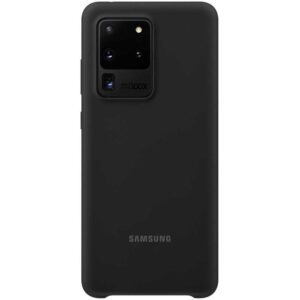 Husa Protective Silicone Cover Samsung pentru Galaxy S20 Ultra, Negru Husa Protective Silicone Cover Samsung pentru Galaxy S20 Ultra, Negru