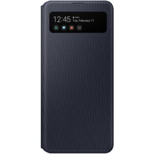 Husa S View Wallet Cover Samsung pentru Galaxy A41, Negru Husa S View Wallet Cover Samsung pentru Galaxy A41, Negru