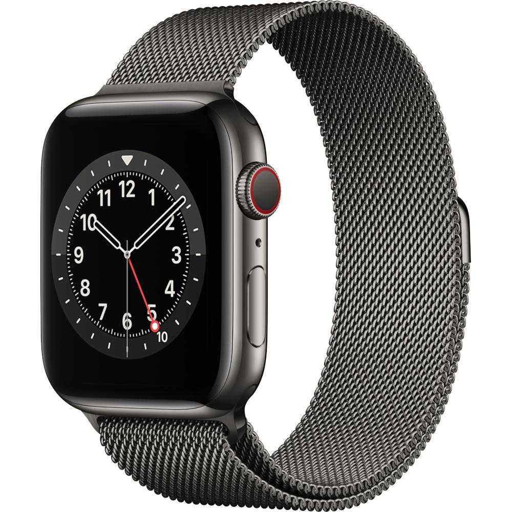 Apple Watch Series 6 GPS + Cellular, 44mm, Gold, Stainless Steel Case, Gold Milanese Loop Apple Watch Series 6 GPS + Cellular, 44mm, Gold, Stainless Steel Case, Gold Milanese Loop