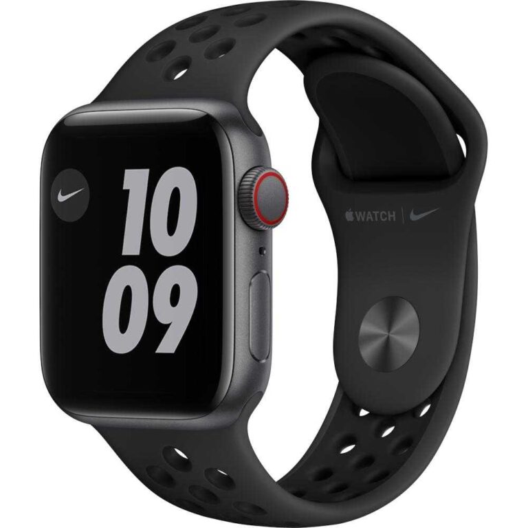 Apple Watch Nike SE GPS + Cellular, 40mm, Space Gray, Aluminium Case, Anthracite/Black Nike Sport Band