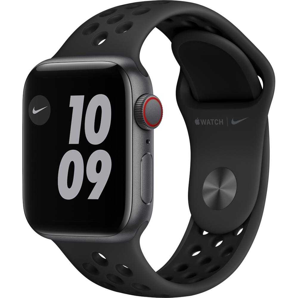 Apple Watch Nike SE GPS + Cellular, 40mm, Space Gray, Aluminium Case, Anthracite/Black Nike Sport Band Apple Watch Nike SE GPS + Cellular, 40mm, Space Gray, Aluminium Case, Anthracite/Black Nike Sport Band