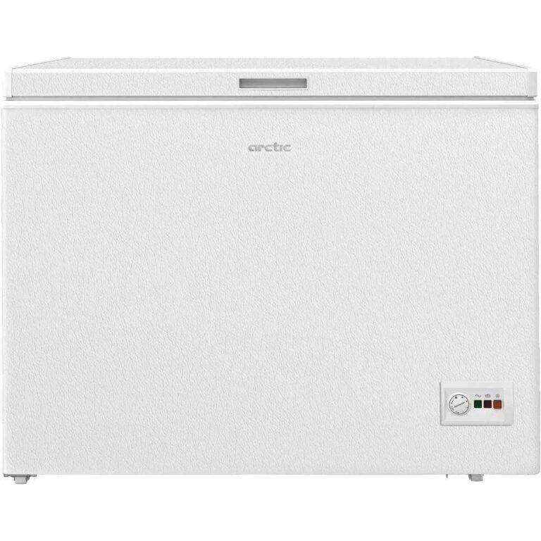 Lada frigorifica Arctic AO30P30, 298 l, Control mecanic, Izolatie densa, Conditii extreme, Zgomot 40 dB, Autonomie 24h, Clasa F (clasificare energetica veche Clasa A+), H 86 cm, Alb