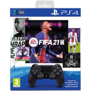 Controller Sony DualShock 4 V2 pentru PS4, Negru + Joc FIFA 21 + PSPlus 14 zile + voucher FIFA 21 Ultimate Team pentru PlayStation 4 Controller Sony DualShock 4 V2 pentru PS4, Negru + Joc FIFA 21 + PSPlus 14 zile + voucher FIFA 21 Ultimate Team pentru PlayStation 4