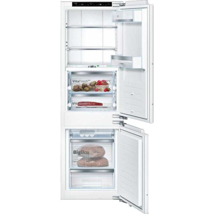 Combina frigorifica incorporabila Bosch KIF86PFE0, 223 l, NoFrost, FreshSense, Clasa E Combina frigorifica incorporabila Bosch KIF86PFE0, 223 l, NoFrost, FreshSense, Clasa E
