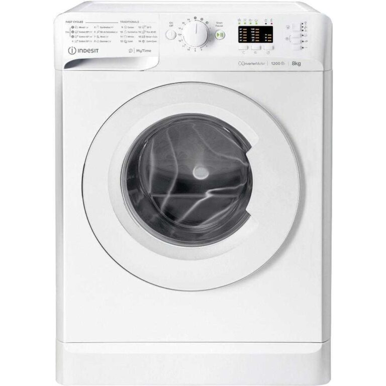 Masina de spalat rufe Indesit MTWA 81283 W EE, 1200 RPM, 8 kg, Clasa D