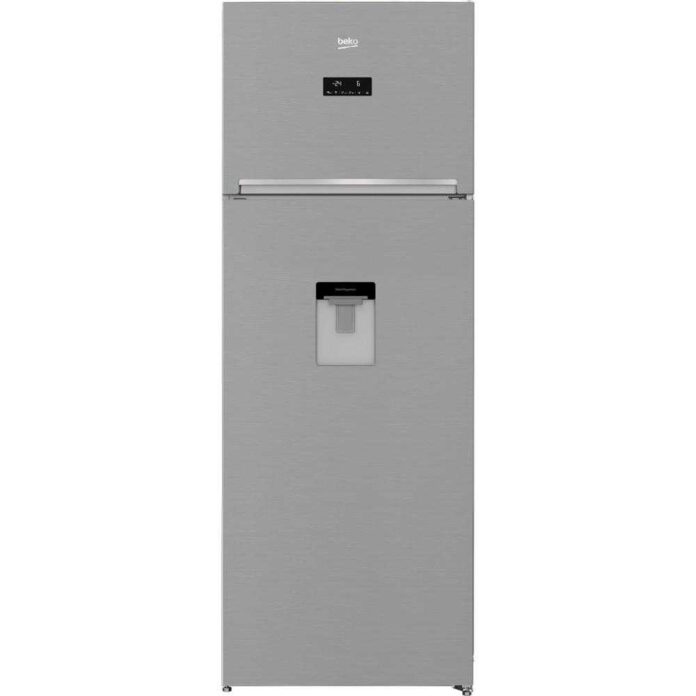 Frigider cu doua usi Beko RDNE535E30DZXBN, 475 l, EverFresh+, NoFrost, Dozator de apa, Usa reversibila, Clasa F (clasificare energetica veche Clasa A++), H 193 cm, Argintiu Frigider cu doua usi Beko RDNE535E30DZXBN, 475 l, EverFresh+, NoFrost, Dozator de apa, Usa reversibila, Clasa F (clasificare energetica veche Clasa A++), H 193 cm, Argintiu